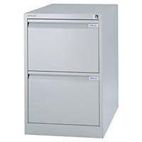 Bisley 2-Drawer Metal Filing Cabinet - 711mm x 470mm x 622mm - Grey
