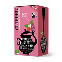 Clipper Forest fruit organic black tea, per 20 teabags