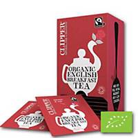 Clipper Fairtrade English Breakfast bio, per 25 teabags