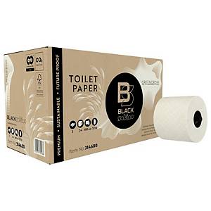 BlackSatino GreenGrow toiletpaper, 2-laags, 100 m, per 24 stuks