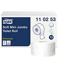 Toiletpapir Tork® Jumbo Mini Premium T2, 110253, pakke a 12 stk.