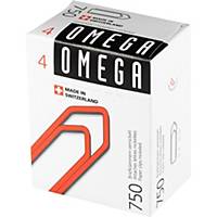 Büroklammern Omega 4/750, 32 mm, Packung à 750 Stück