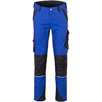 Work trousers Planam Norit 6402, poly/cot/elast, royalblue/black, size 44