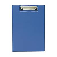 PVC Clip File with Cover Blue A4
