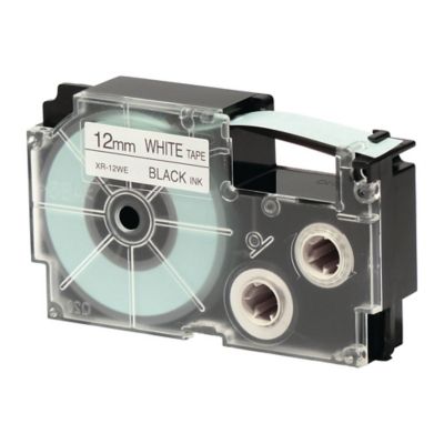 CASIO XR 12WE1 Tape 12mm x 8m Black on White