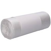Garbage bags HDPE, 630x700mm, 65l, transparent, roll 50 pieces