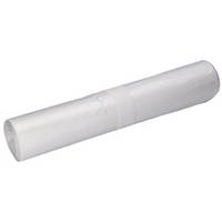 Garbage bags HDPE, 700x1100mm, 120l, transparent, roll 25 pieces