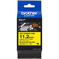 Shrink tubing Brother P-touch HSE631E, 11.2mm black/yellow
