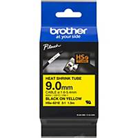 Shrink tubing Brother P-touch HSE621E, 9.0mm black/yellow