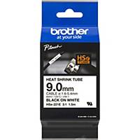 Shrink tubing Brother P-touch HSE221E, 9.0mm black/white