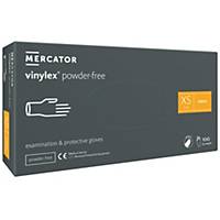 Mercator® vinylex® Disposable Vinyl Gloves, Size XS, 100 Pieces
