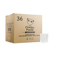 Cheeky Panda Luxury Quilted Bamboo Toilet Roll - Pack of 36