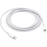 USB-kabel Apple, USB-C til Lightning, 2 m, hvid