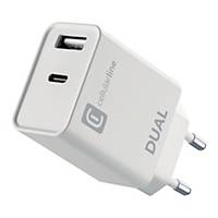CELLULARLINE CHARGER DUAL F/APPLE 20W