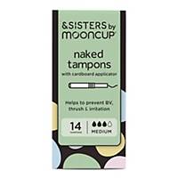 &SISTERS by Mooncup Applicator Tampons, Medium, Zero Plastic - 14 Pack