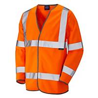 LEO - Shirwell ISO 20471 Class 3 Sleeved Waistcoat, Orange - Size 5XL
