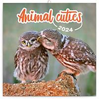 Poznámkový kalendár Animal cuties, 30 x 30 cm