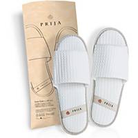 Pantofole in cotone GFL Prija, confezione da 100 paia, bianco