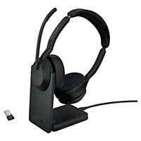 Headset Jabra Evolve2 55 UC, Duo/Stereo, Bluetooth, USB A, inkl. Charger