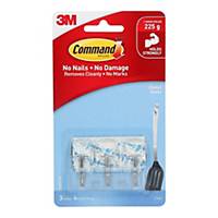 3M Command 17067CLR Clear Wire Hooks - Small
