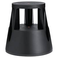 Twin Step Black Mobile Stool - Height 430mm
