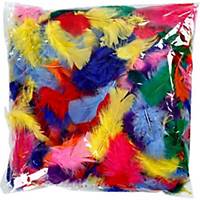 Coloured Feathers - Bag of 50g