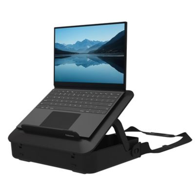 Fellowes Laptop Carry Case - Breyta Laptop Case with Laptop Riser - Black