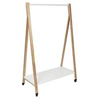 Coat rack Alba Pmsleek, mobile, wooden/white