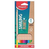 Coloured Pencil Maped 831800FC, triangular, multicolor, set of 12 pieces