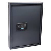 Pavo Magnettag key lock cabinet, gray, with electronic lock 50 hooks