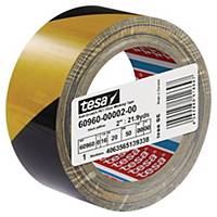 tesa® 60960 Anti-Scratch PP Marking Tape, 50mm x 20m, Yellow/Black