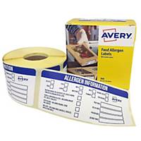Avery Food Allergen Labels - 98 x 40mm, Pack of 300