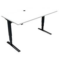 CONSET SIT/STAND TABLE 160X80CM WH/BLK