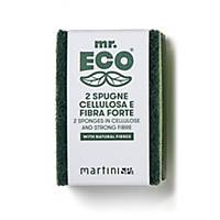 Éponge à récurer Mr.Eco en cellulose et fibre robuste, 2 pièces