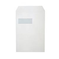 Bags 229x324mm peel and seal window left 120g white - box of 250