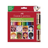 Faber Castell kleurpotloden 24+3, assorti, pak van 27