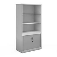 Contract Left Hand Desk 2 Drawer Ped  1800mm , Beech & Silver, Delivery Only