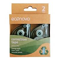 Econovo correction tape duo 5mm x 8m, pack of 2