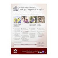 Health & Safety Poster- Welsh Language Versionm 420 x 594mm