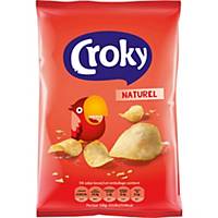 Croky chips naturel, 40 g, doos van 20 zakjes