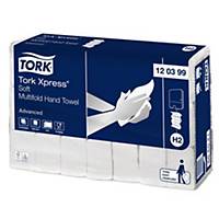 Tork Xpress® Soft Advanced essuie-mains, blanc, 2 pl,136 essuies, par 21 paquets
