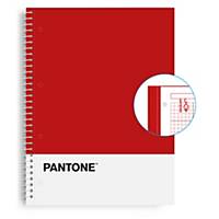 ESCOLOFI PANTONE N/BK A4 80S 5X5 RED