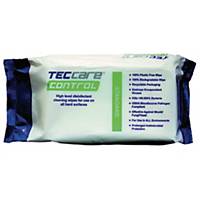 TECcare Control pintadesinfektiopyyhe pesevä 19,5 x 18,5cm, 1 kpl=100 pyyhettä