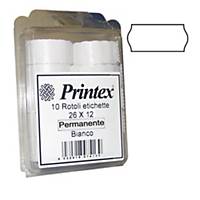 PK1000 PRINTEX 2612/BP LABELS 26X12 WH