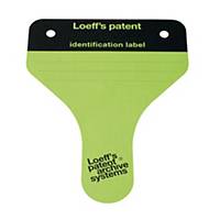 Étiquette d identification Loeff s Patent pour archivage, les 100 étiquettes
