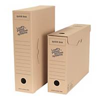 Boîtes d’archives Loeff s Patent Quickbox, A4, dos 8 cm, carton ondulé, les 50