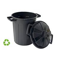 CONTAINER RECYCLED PLASTIC 100L BLACK