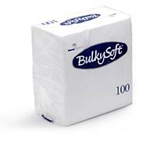 Bulkysoft napkins, white, 2-ply, per 20 packs of 100 pieces