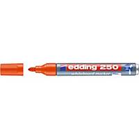 Whiteboard marker, Edding 250, bullet tip, line width 1.5-3mm, orange