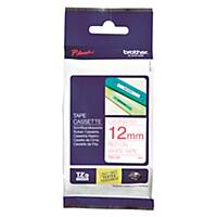 Brother P-Touch TZ Labelling Tape 8M X 12mm - Red On White